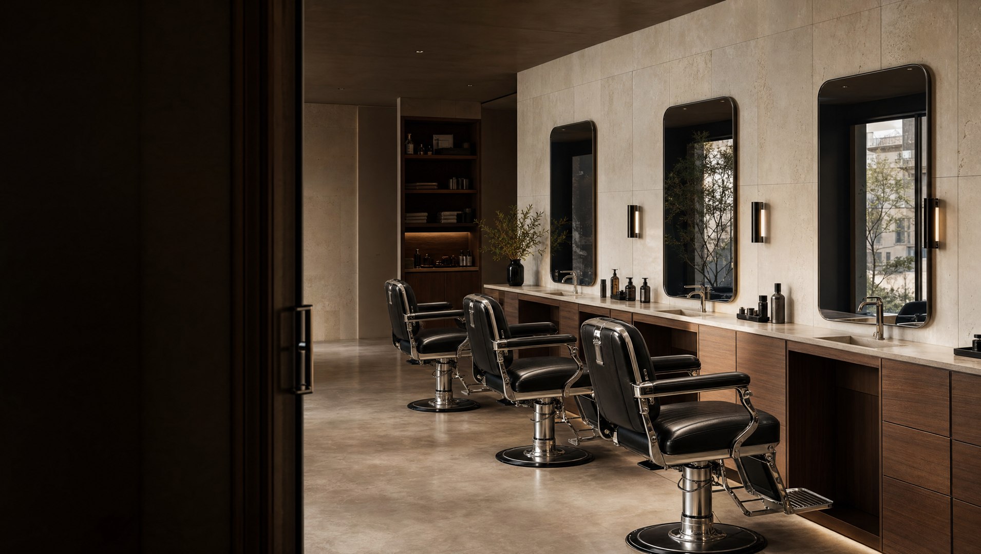 Coiffeur Scrollkonzept